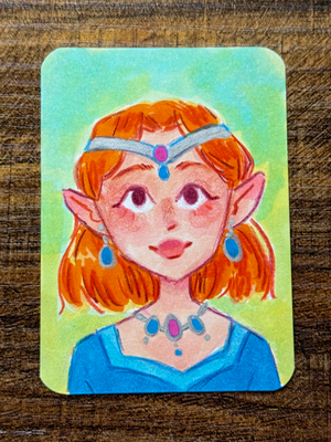 Royal Elf aceo art card thumbnail 1