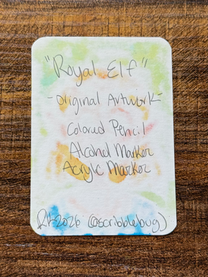 Royal Elf aceo art card thumbnail 2