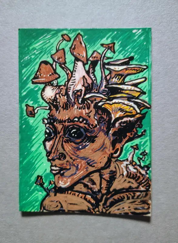 Decay sprite aceo art card