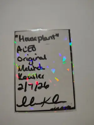 Houseplant terracotta ninthhouseoracle aceo art card thumbnail 2