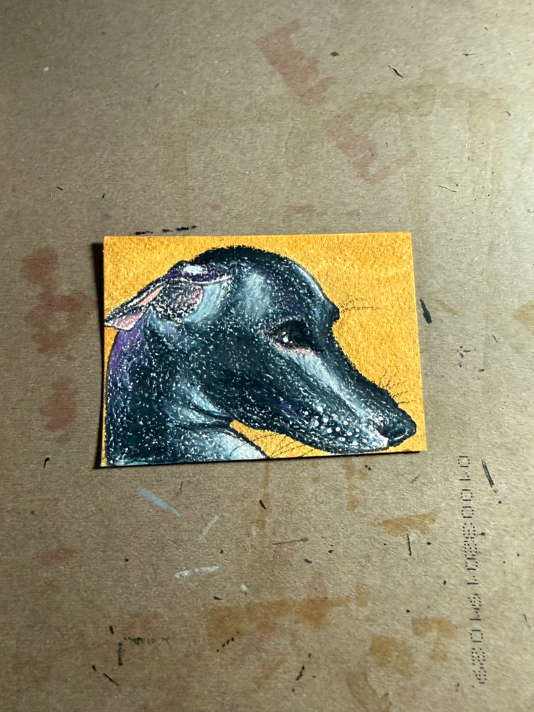 Iggy aceo art card