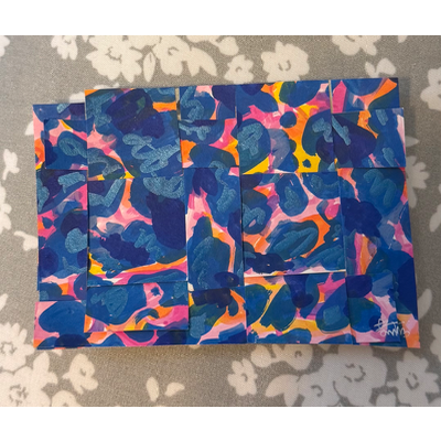 Abstract Water 5/5 aceo art card thumbnail 1
