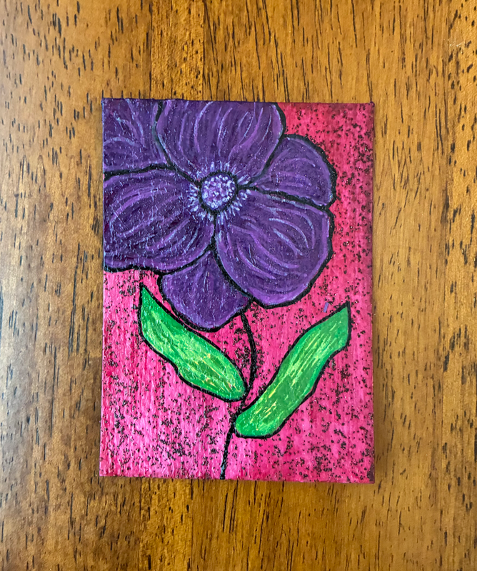 Blooms 2 aceo art card