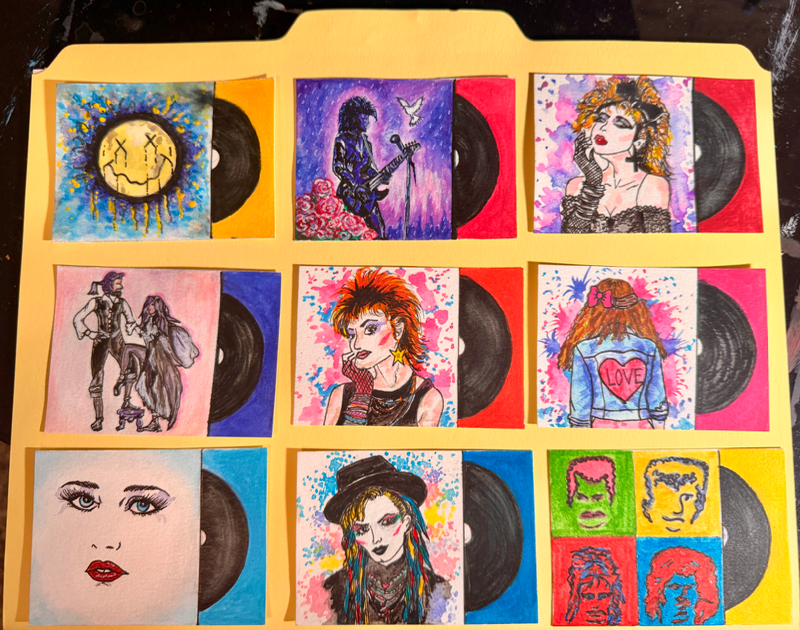 80's Retro Series aceo art card