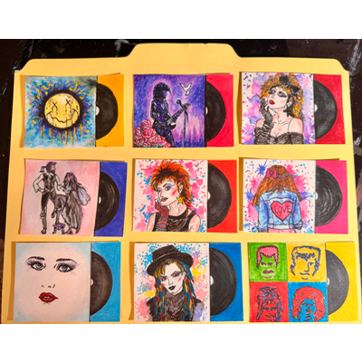 80's Retro Series aceo art card thumbnail 1