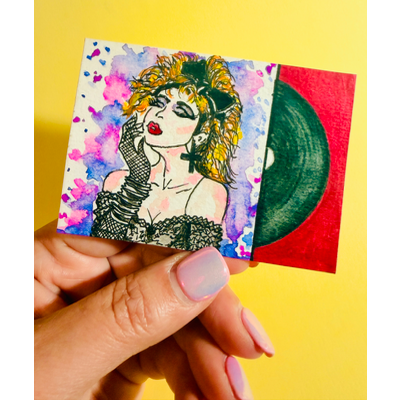 80's Retro Series aceo art card thumbnail 4