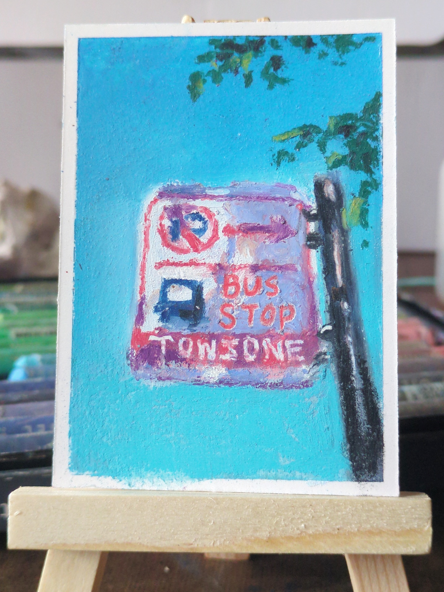 Sunsoaked Series # 3 - "Tow Sone" aceo art card