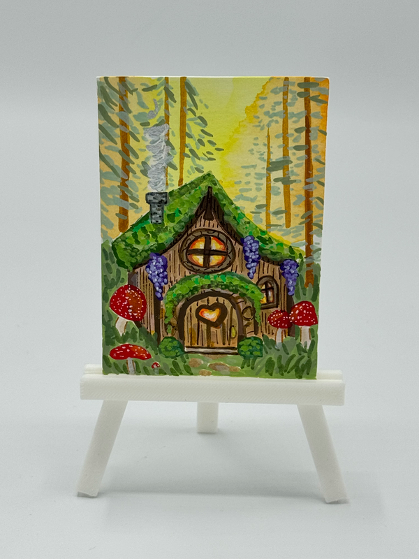 Deep in the woods aceo art card