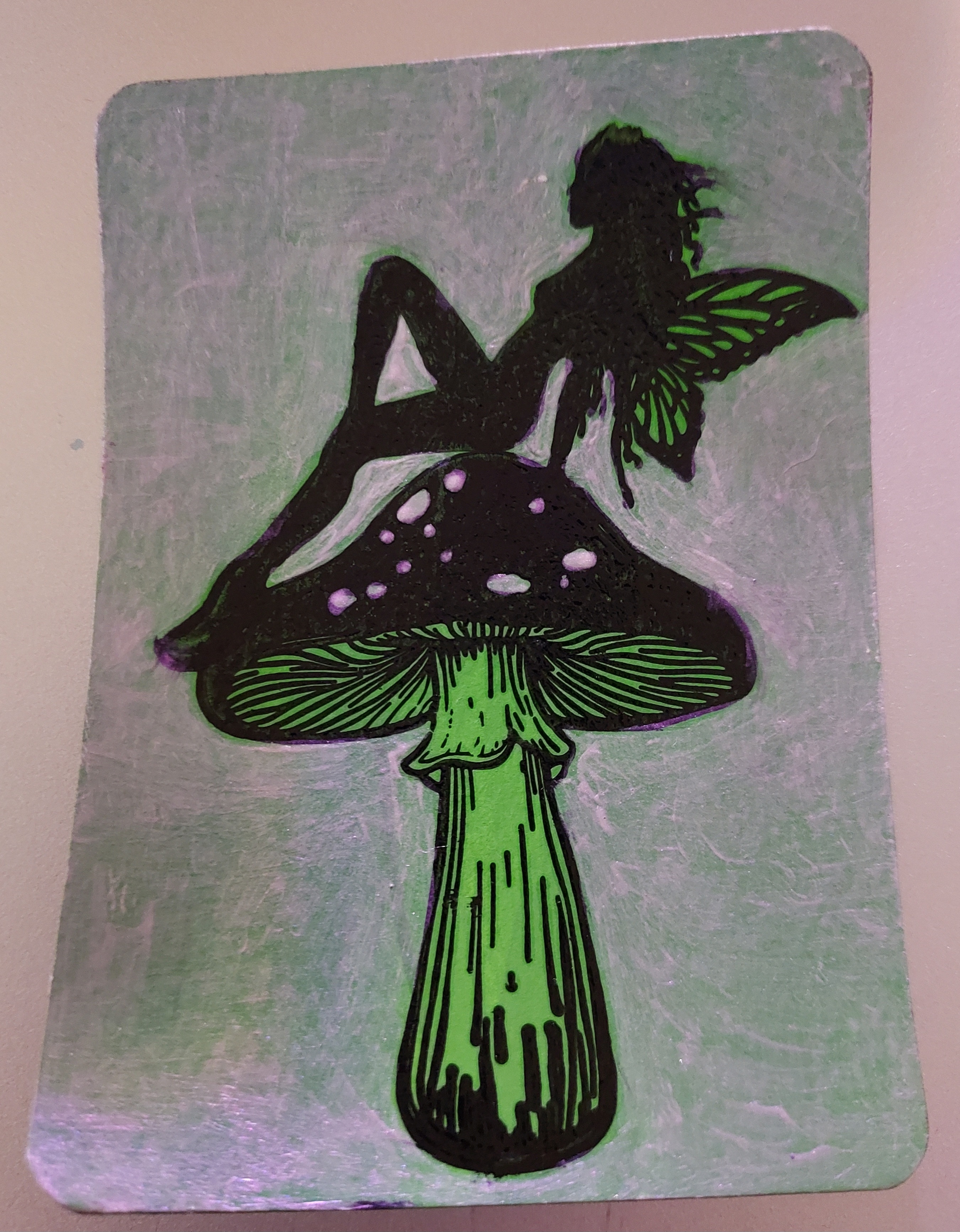 Resting Fairy aceo art card