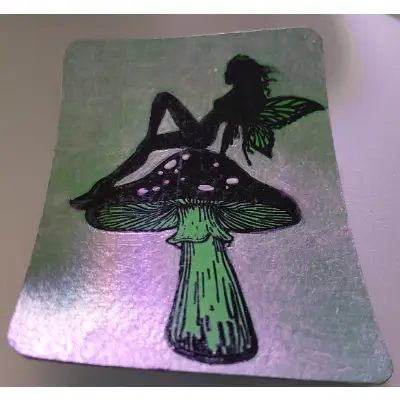 Resting Fairy aceo art card thumbnail 2