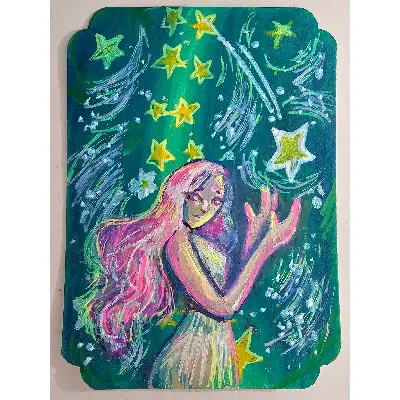 Starfall aceo art card thumbnail 1