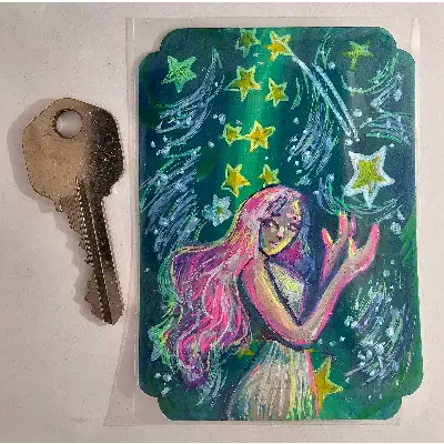 Starfall aceo art card thumbnail 2