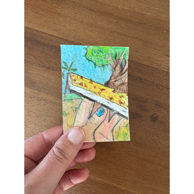 Taste of Magic Series 1 “Wildly Sweet Sandwich” aceo art card thumbnail 1