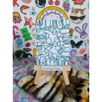 "Becoming" Abstract aceo art card thumbnail 1