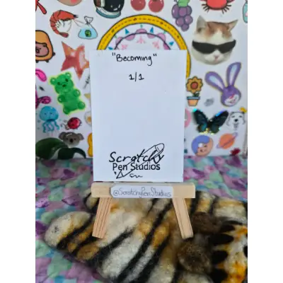 "Becoming" Abstract aceo art card thumbnail 2