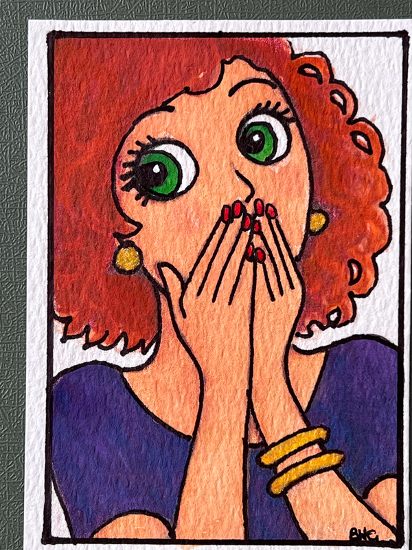 Oh My Gosh aceo art card