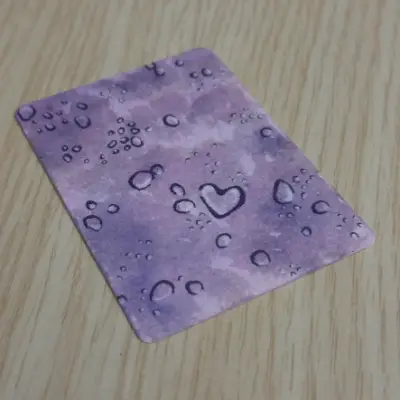 Cloudy with a Chance of Romance aceo art card thumbnail 2