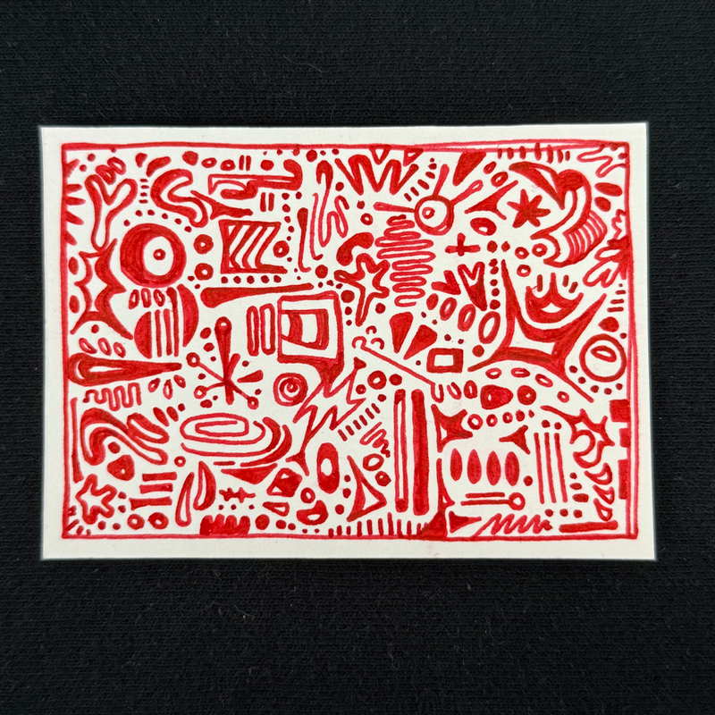 microcosm aceo art card