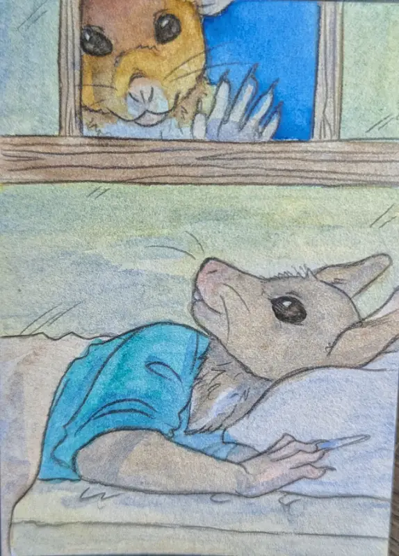 Petite Saga: Provincial Life aceo art card