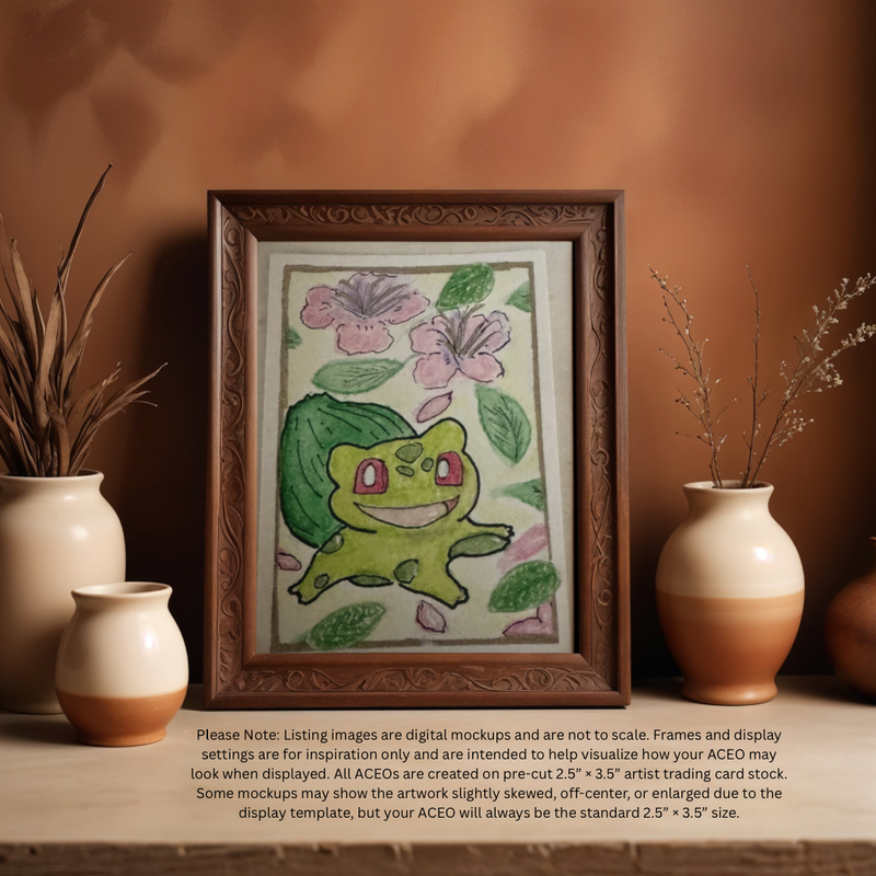 Bulbasaur aceo art card