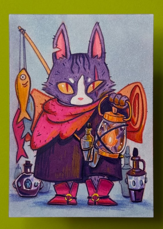 Khajiit aceo art card