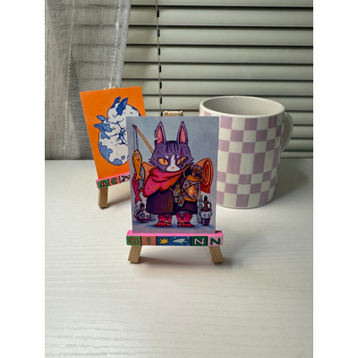 Khajiit aceo art card thumbnail 2