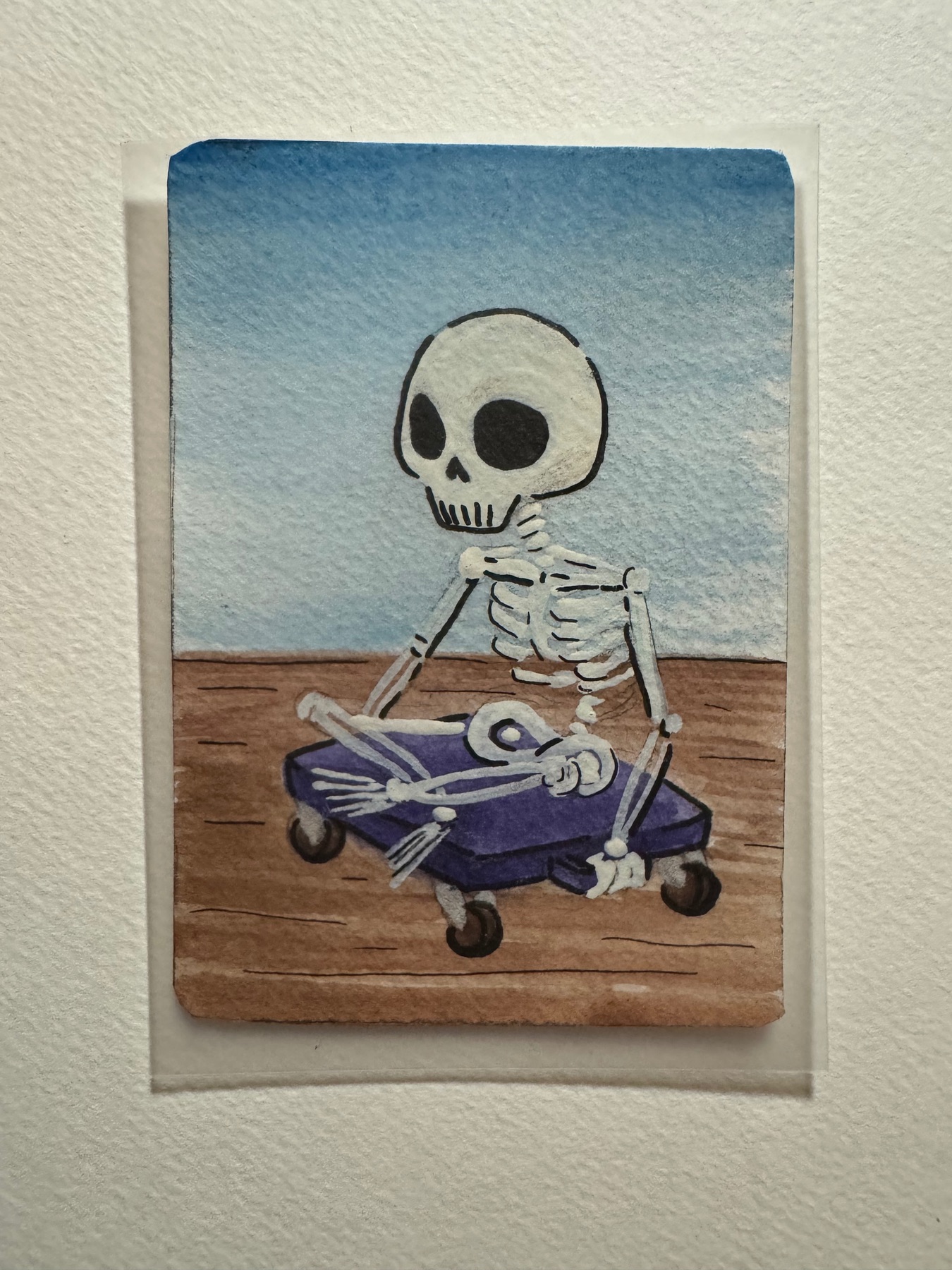 Watch Your Fingers aceo art card