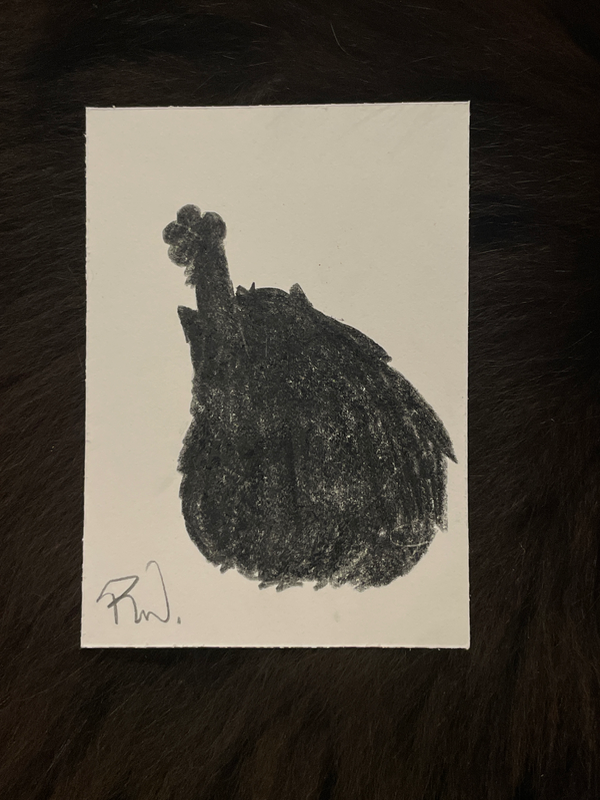 Eros: Turkey Leg aceo art card
