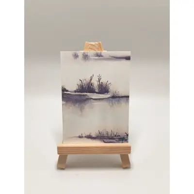Silent Marsh aceo art card thumbnail 1