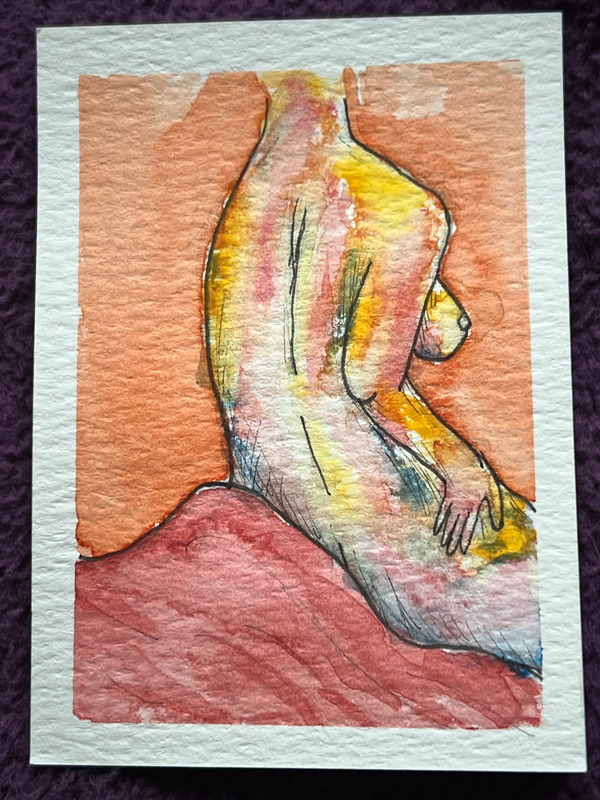 Female Body 4/4 aceo art card