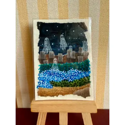 Graveyard Bloom aceo art card thumbnail 2