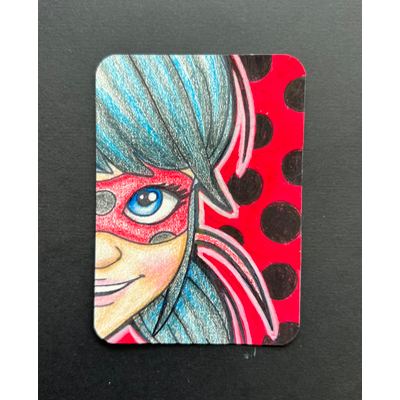Miraculous ladybug 2 aceo art card thumbnail 2