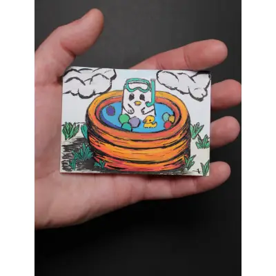 Safety First aceo art card thumbnail 2