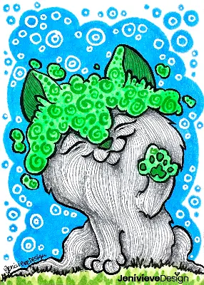 "Harvesting Toe Beans!" by Jenivieve Design aceo art card thumbnail 2