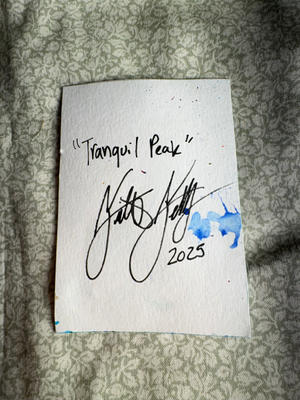 Tranquil Peak aceo art card thumbnail 2
