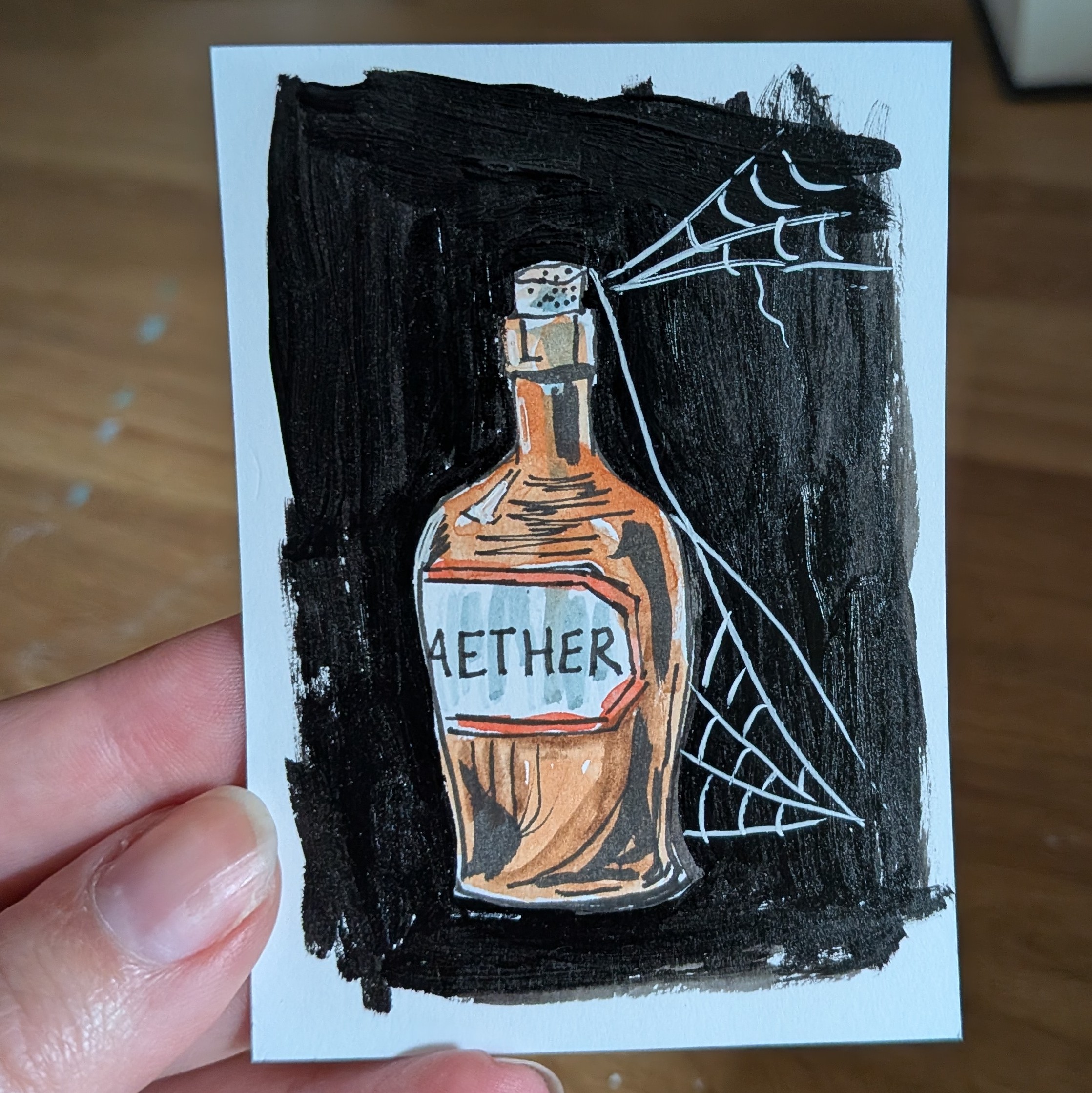 Apothecary's Cabinet 1 aceo art card