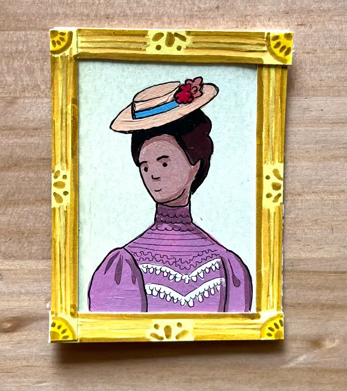 Edwardian lady series #1 aceo art card