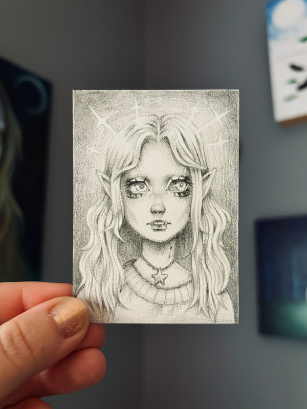 Lenore The Vampire aceo art card