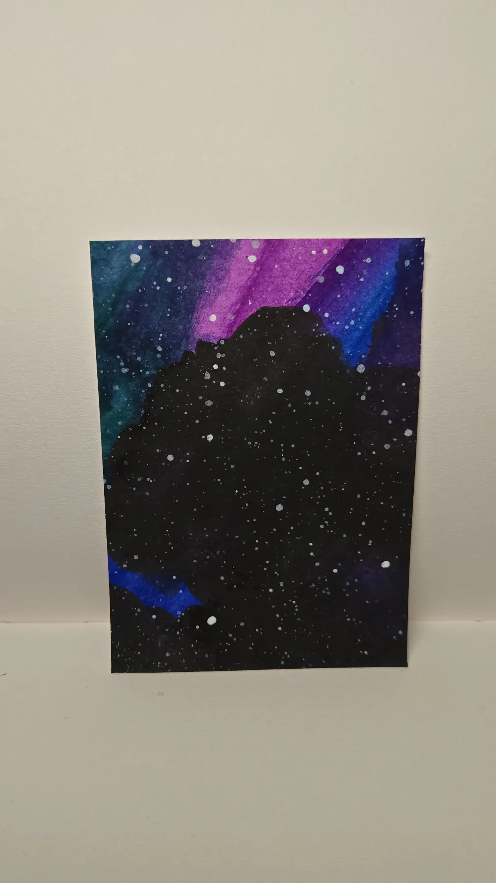 Space and sky aceo art card