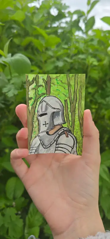 Knights Pledge aceo art card