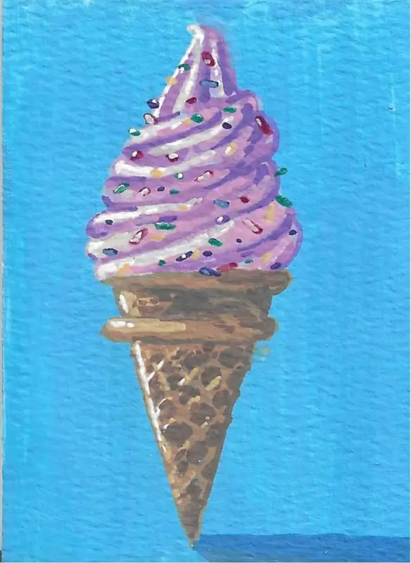 Ice Cream! aceo art card
