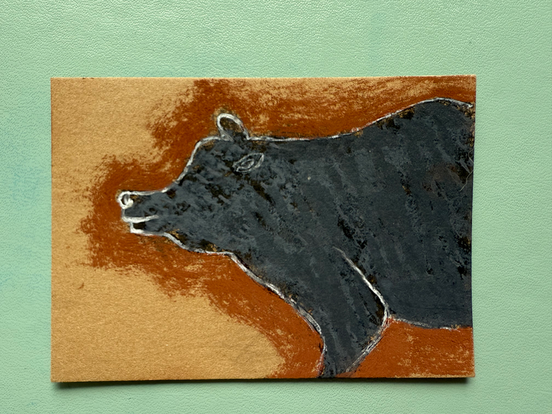 Bear aceo art card