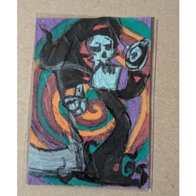 Grim's Portal aceo art card thumbnail 1