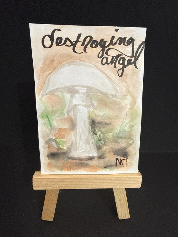 Destroying Angel aceo art card