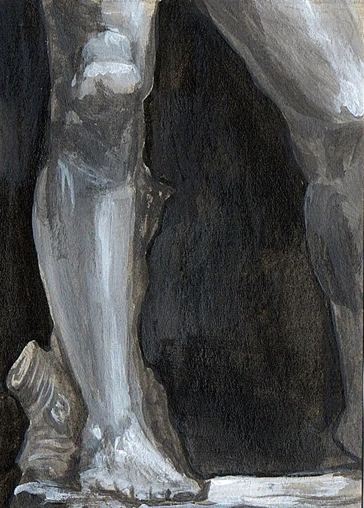 Fragments of David #9 | Legs | Cellestial_Art aceo art card
