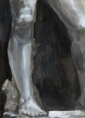 Fragments of David #9 | Legs | Cellestial_Art aceo art card thumbnail 1