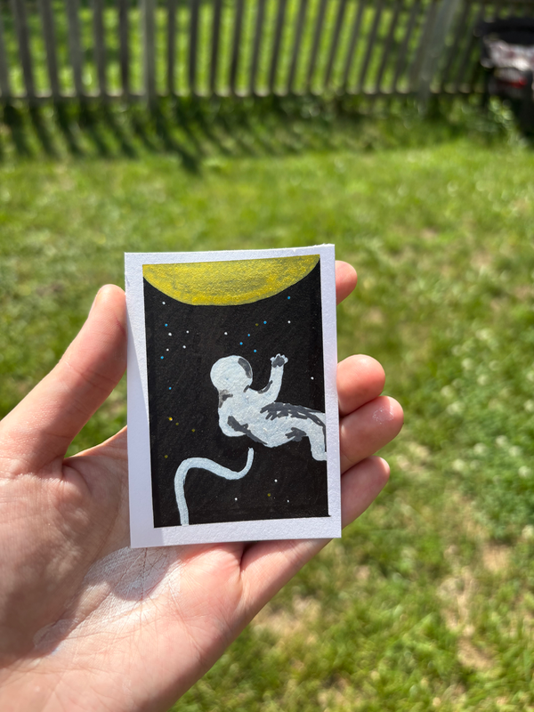 Going Home aceo art card