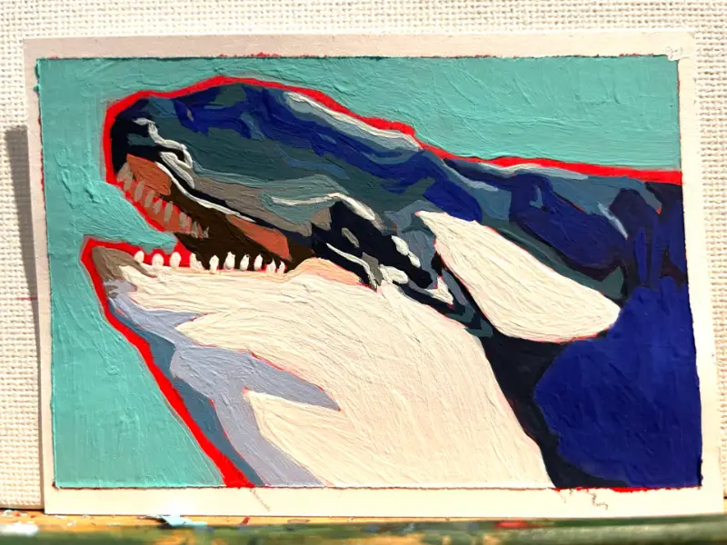 Orca aceo art card