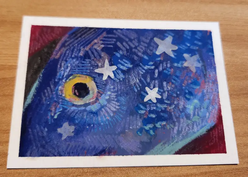 scales aceo art card