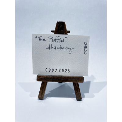 The Puffin aceo art card thumbnail 2